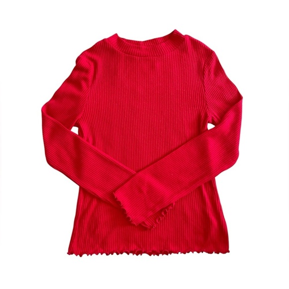 Wonder Nation Girls‎ Ribbed Mock Neck Top - Picture 1 of 7